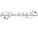Sandy Toes And Salty Kisses Beach Decor Decal - Wall Quotes